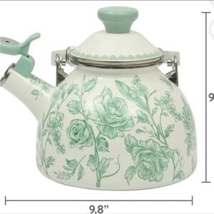 The Pioneer Woman Agatha
Enamel on Steel 2.0-Quart Whistling Tea
Kettle Pot,